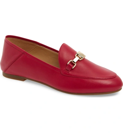 Michael Michael Kors Charlton Convertible Loafer In Red Nappa Leather