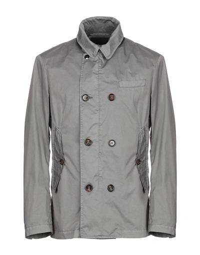 Allegri Double Breasted Pea Coat In Grey