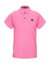 Paul & Shark Polo Shirts In Pink