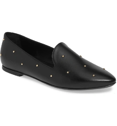 Agl Attilio Giusti Leombruni Studded Loafer In Black Leather