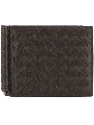 Bottega Veneta Intrecciato Bi-fold Leather Wallet In Brown
