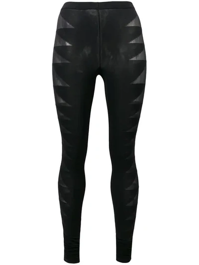 Rick Owens Leggings Mit Sheer-effekt In Black