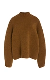 3.1 Phillip Lim Oversized Mock-neck Bouclé Sweater In Neutral
