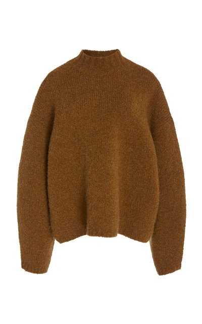 3.1 Phillip Lim Oversized Mock-neck Bouclé Sweater In Neutral