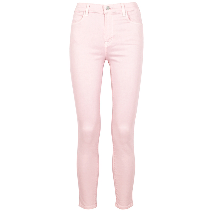 J Brand Alana Pink Skinny Jeans In Light Pink | ModeSens