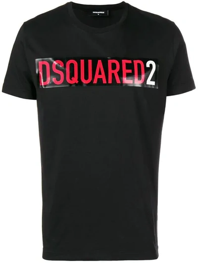 Dsquared2 T-shirt Mit Logo-print In Black