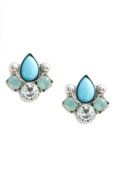 Sorrelli Buzzworthy Stud Earrings In Blue-green