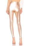 Commando Perfect Control Faux Leather Legging In Rose Gold