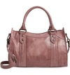 Frye 'melissa' Washed Leather Satchel - Pink In Lilac