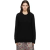 R13 Distressed Edge Cashmere Sweater In Black