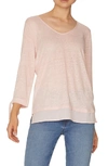 Sanctuary Sylvie Tiered Hem Linen Tee In Cherry Blossom