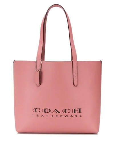 Coach Logo Tote Bag In Pink