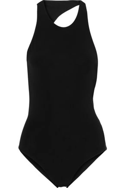 Alix Sheridan Open-back Swimsuit In Black