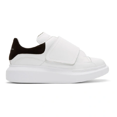 Alexander Mcqueen White & Black Flap Tab Oversized Sneakers In White/black