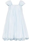 Simone Rocha Bubble Taffeta Mini Dress In Blue
