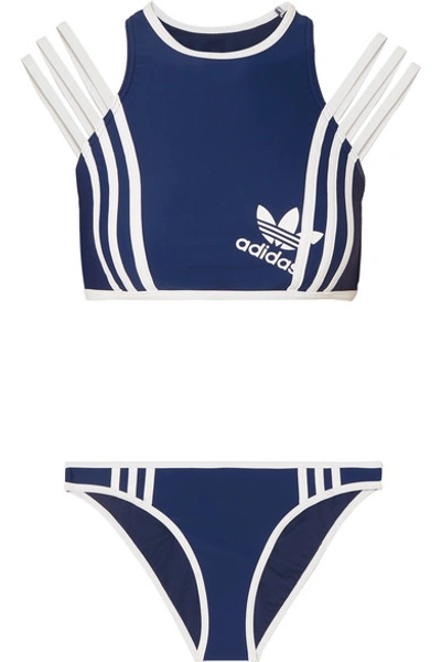 Adidas Originals + Ji Won Choi Striped Bikini In Navy | ModeSens