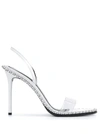 Alexander Wang Studded Sling-back Sandals In White