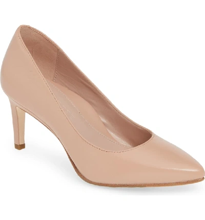 Taryn Rose Women's Gabriela Pointed-toe Pumps In Almond Patent Leather