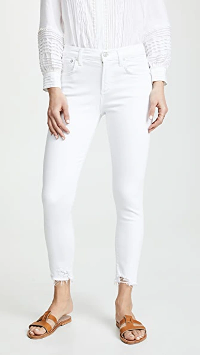 Agolde Sophie High Rise Crop Skinny Jeans In Sanction In Glowed