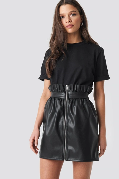Na-kd Pu Leather Skirt - Black