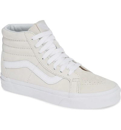 Vans Sk8-hi Reissue Sneaker In Moonbeam/ True White Suede