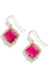 Kendra Scott Kyrie Drop Earrings In Azalea Illusion/ Gold