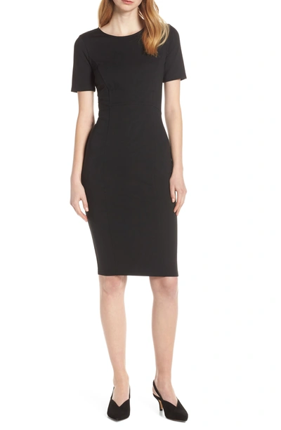 Ali & Jay Zip Back Sheath Dress In Black