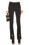 Victoria Beckham Front Split Skinny Trouser In Black