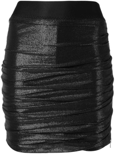 Faith Connexion Drape Tube Skirt In Black