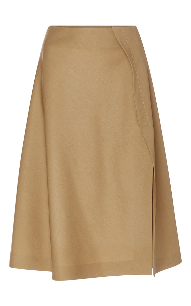 Rochas Wool A-line Skirt | ModeSens