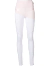 Philipp Plein Logo Active Leggings In Pink