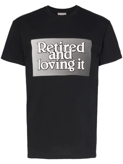 Ashley Williams Slogan Print Short-sleeved Cotton T-shirt In Black