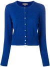 N•peal Cropped Cardigan In Blue