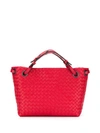 Bottega Veneta Small Garda Handbag In Red