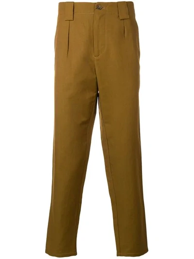 Etro Straight Trousers In Brown