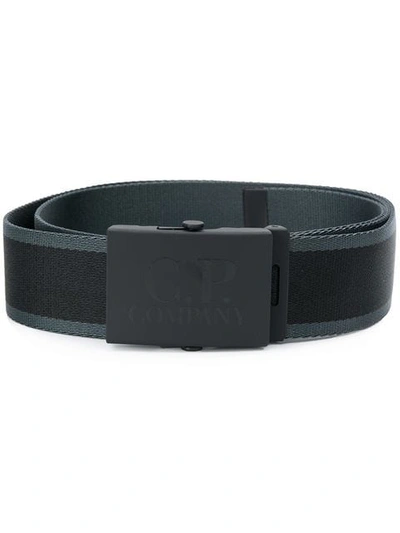 C.p. Company Logo Embossed Belt In Black | ModeSens