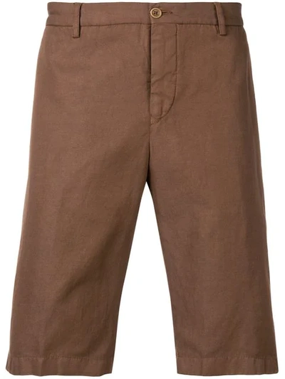 Etro Chino Shorts In Brown