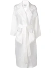 Loewe Panelled Longline Coat In White