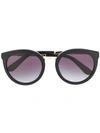 Dolce & Gabbana Round Frame Sunglasses In Black