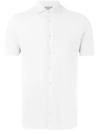 Dell'oglio Knitted Polo Shirt In White