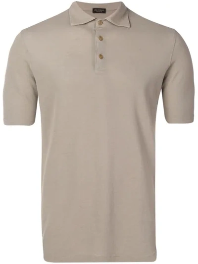 Dell'oglio Knitted Polo T-shirt In Green