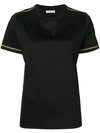 Moncler Sleeve Patch T-shirt In Black