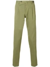 Pt01 Tapered Chinos In Green