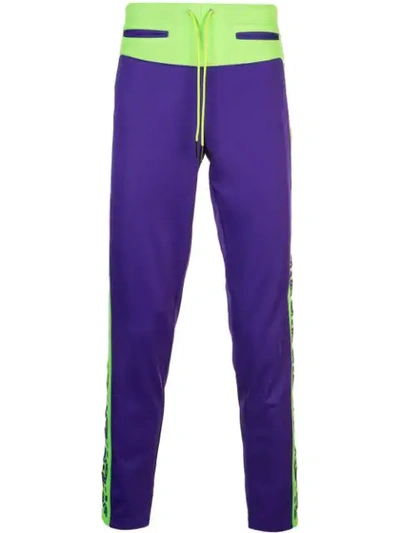 Sankuanz Paneled Sweat Trousers In Purple