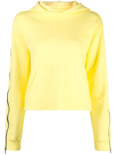 Rta Contrast Stripe Hoodie In Yellow