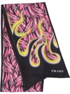 Prada Double Match Scarf In Pink