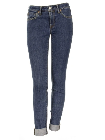 Burberry Skinny Fit Denim Jeans In Blue