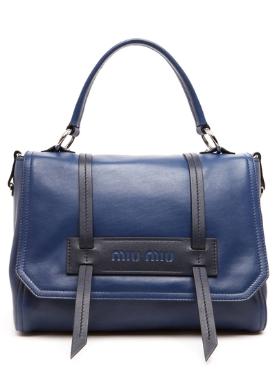 Miu Miu Cartella Bag In Blue