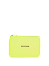 Balenciaga Everyday Leather Pouch In Green