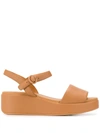 Camper Misia Platform Sandals In Brown